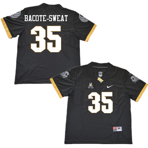 Men #35 Dedrion Bacote-Sweat UCF Knights College Football Jerseys Sale-Black - Click Image to Close